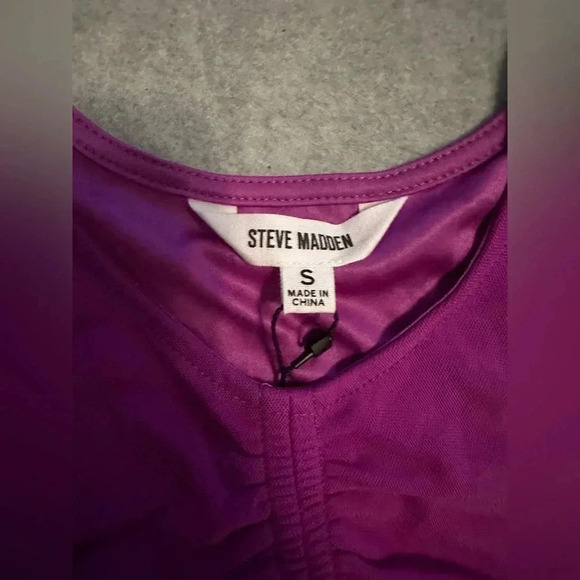 NWT Steve Madden Got the Juice sleeveless top dark orchid size S - Picture 7 of 10